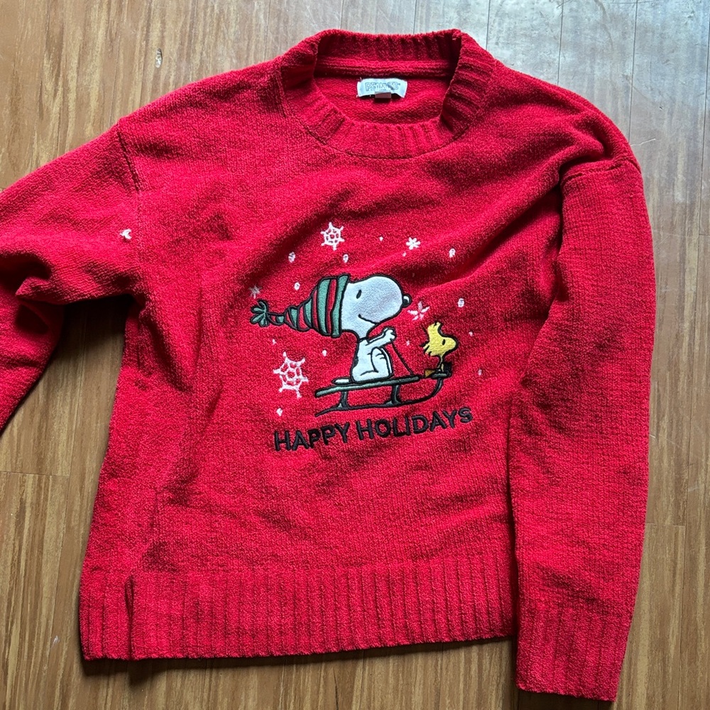 Peanuts Red Holiday Sweater